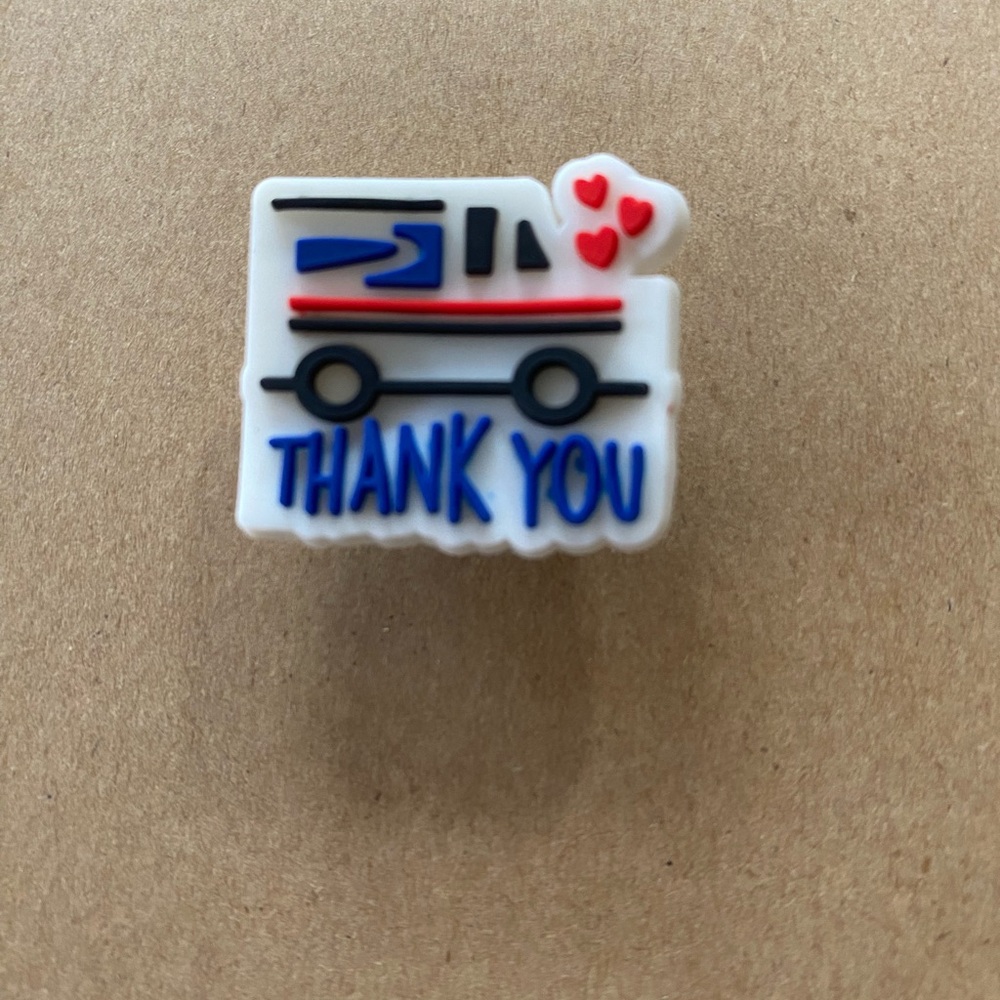 π6/$12π Thank You Mail Truck Shoe Charm, Croc Charm
